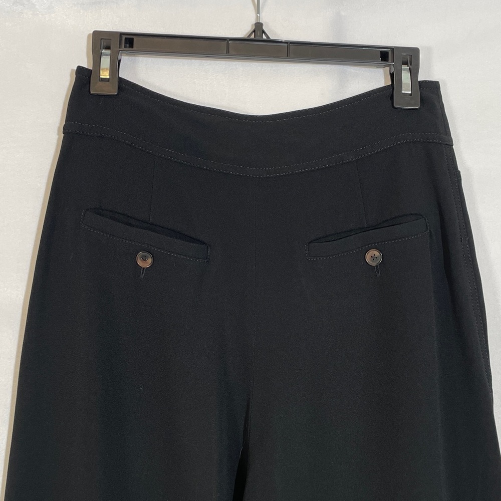 Derek Lam 10 Crosby Wide Leg Front Zipper Pants Size 4 Black - Picture 6 of 14